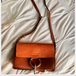 CHLOÉ Small Faye Leather Shoulder Bag